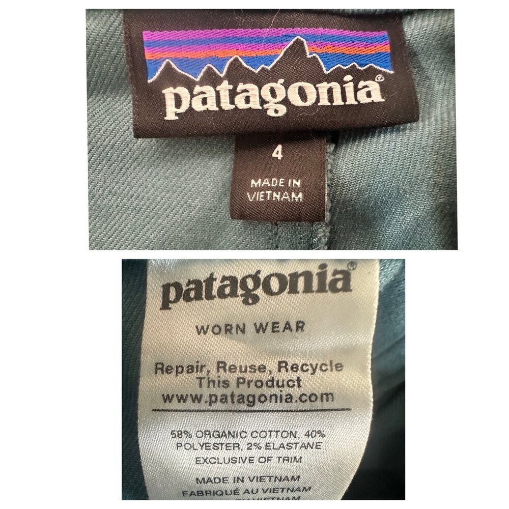 Patagonia Escala Rock Pants Women 4 Green Gorpcore Slim Mid Rise Stretch Outdoor - Picture 4 of 16